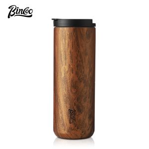 BINCOO Coffee Thermal Cup Ceramic Coated Liner High-end Water Cup for Home and Office Large Capacity 400ML/500ML