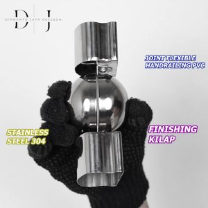 Konektor Fleksibel Kilap Handrail PVC Stainless Steel 304