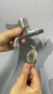 304 Stainless Steel Long Cold & Hot Quick Open Tap 1/2 inch