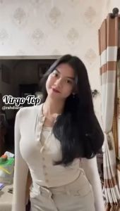 ATASAN KOREA VIRGO TOP ATASAN KNIT WANITA KOREAN TOP BAJU KNIT WANITA LENGAN PANJANG