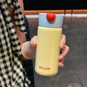 Portable Simple Design Stainless Steel Tea Separation Insulated Water Bottle for Students Going to School Girls Small Pocket Cup