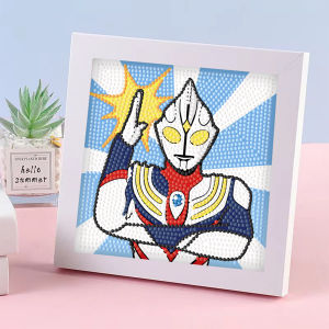 เล่นฝึกสมาธิเด็ก ครอสติสคริสตัล Diamond Painting สติกเกอร์ พร้อมกรอบรูป