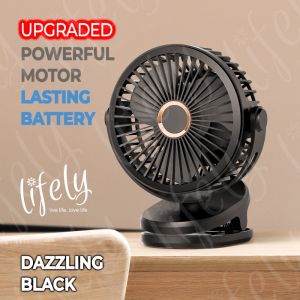 Small Silent Clip-on Fan Top With Upgraded Portable Clip-on Fan USB Rechargeable Battery 3-stage Fan Tachometer Small Desk Fan For Office