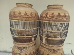 Sangkar Perkutut Rotan Ukir Jepara