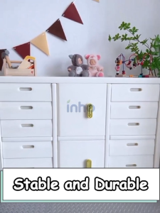 INHO L83-175cm Multifunctional Bedroom Living Room Child Utility Bookshelf Toy Storage Cabinet Rack