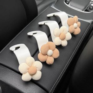 4 cái móc xe xe hơi phổ thông Phần tựa đầu của ghế móc mạnh mẽ chịu lực hình hoa túi móc tự động tổ chức phụ kiện