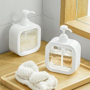 Transparent Pump Press Bottle Sub-bottling Lotion Container Soap Bottle Dispenser 300/500ML BH