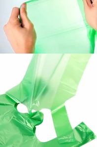 100PCS Black Plastic Shopping Bag Vest Storage Bag Thickened Supermarket Shopping Packing Takeaway Kitchen Garbage Storage Bag