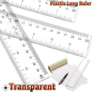 30cm Long Ruler Transparent Plastic Ruler & 30cm Clear Plastic Ruler Perfect for School & Office Needs