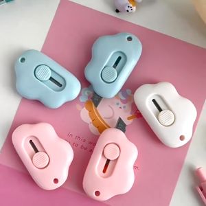 KAMJE Pisau Cutter Kater Mini Kecil Lucu Pemotong Kertas Plastik Unboxing Paket Serbaguna