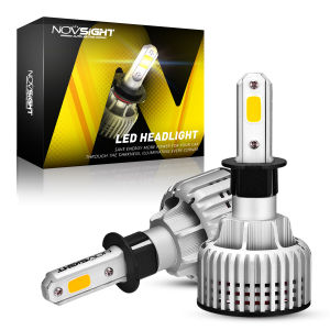 〔Fog Lights+ Yellow Light〕 Novsight N12Y H3 LED Lights for Car 3000K LED Headlamp Bulbs 72W 10000LM Plug&Play Ready Stock 2 PCS 2 Years Warranty Free Shipping