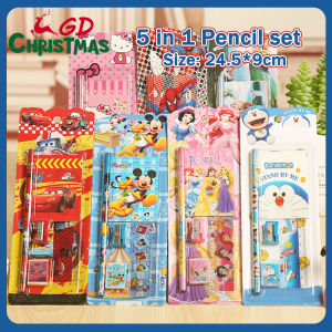 5 in 1 Cute Stationery School Supplies Set Birthday Christmas Gift Ideas Giveaways for kids
