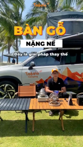 Bàn Nhôm Dã Ngoại Tabalo Folding Egg Roll Table - Cực Nhẹ Tháo Lắp Dễ Dàng Có Túi