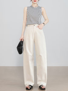 LANGPIN | Spring Autumn Narrow Loose Harem Pants Fashionable Soft Drape Casual Trousers Wrinkle Resistant High Waist Slimming Knife Pants