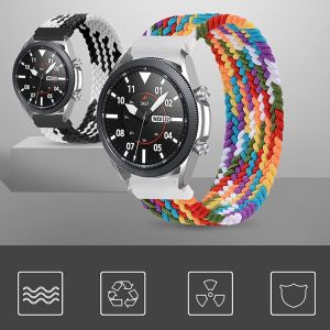 Braided Solo Loop For Samsung watch 6 Classic strap Galaxy watch 6/5/4 44mm 40mm/active 2/Gear S3 strap 20mm/22mm Band for Amazfit GTS 4/3/2/2e/mini/Bip/GTR 2/2/2e/mini/3/4 huawei watch strap