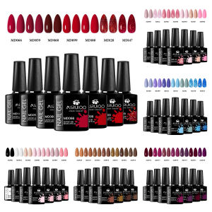 MSRUIOO 7 Cái/bộ UV/LED Nail Art Gel Bộ Dụng Cụ Làm Móng Tay Bán Vĩnh Viễn DIY Thiết Kế Sơn Bóng Cho Tất Cả Các Mùa Trang Trí Móng Tay 8ml