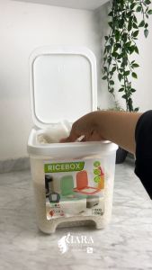 CJP Kiara - Tempat Beras Kacang Tempat Penyimpanan Makanan 5KG Free Gelas Takar