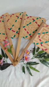 Kipas sate bambu / kipas tradisional jawa anyaman bambu
