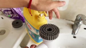 Xiaomi แปรงทำความสะอาดไฟฟ้า มัลติฟังก์ชั่ไฟฟ้าทำความสะอาดแปรงไร้สายมือถือไฟฟ้าเมจิกแปรง USB ชาร์จงานบ้านครัวล้างจานแปรงอ่างอาบน้ำกระเบื้องมืออาชีพทำความสะอาดแปรง