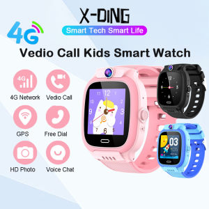 Đồng hồ thông minh cho trẻ em Nghe Gọi Video 4G vedio cuộc gọi  Smartwatch sử dụng Tiếng Việt với định vị GPS không thấm nước SOS để giúp Thẻ Sim chụp ảnh thực hiện cuộc gọi