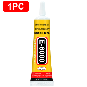 Transparent adhesive for telephone repair E8000 fabric fabric Contact DIY metal drink deformed screen frame sealant versatile glue with precision applicator 15ML 25ML 50ML 110ML