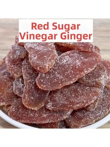 Candied Ginger Slices Red Sugar Instant Eating or Soaking