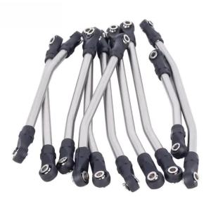 Stainless Steel RC Link Set 313/324mm Upper Lower Chassis Links with Ball End for 1/10 Axial SCX10 II 90046 RC Crawler