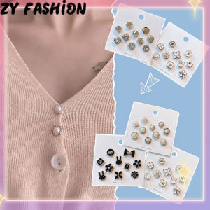 Zy Fashion 10pcs/set Trouser Waist Change Small Pin Korean Fashion Pants Waist Pin Pearl Cute Brooch Pin Jewelry For Women