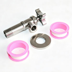 304 Stainless Steel Bathroom Quick Opening Triangle Valve Faucet Accessories Thickened Triangle Valve For Hot and Cold Water