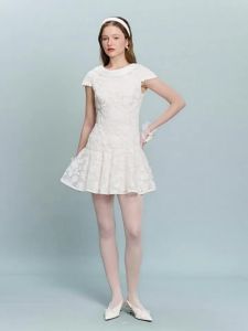 AIVEI | Hepburn Style Lace and Backless Summer Dress