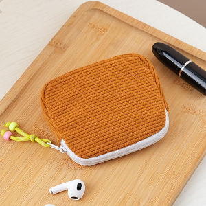 Creative Korean Style Corduroy Coin Purse Small Portable Multi-Function Earphone Lipstick Coin Wallet for Women New 20205