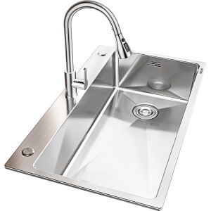 TAOSHI | Chậu Rửa Bát Inox Đơn Dùng cho Bàn Đá