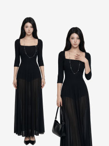 qiaocong | Slimming Spring New Style French Elegant Midi Dress