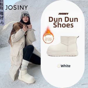 Josiny | Red Waterproof Thick-soled Snow Boots Women