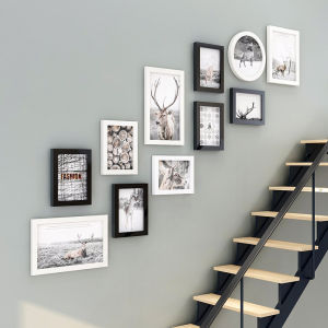 Stair Wall Photo Frame Combo High Molecular Materials