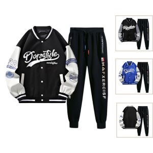 Set Bộ Đồ Nam Áo Khoác Bomber In Họa Tiết Phối Quần Dài Jogger Thời Trang FrancisB AO KHOAC NAM 045 + QUAN NAM 069