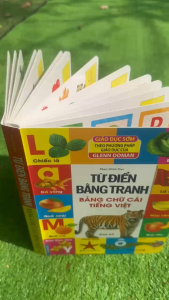 Từ Điển Bằng Tranh - Bảng Chữ Cái Tiếng Việt (Bìa Cứng) Sách giáo dục sớm theo ph.pháp của GLENN DOMAN - của MINH THẮNG
