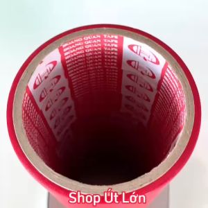 Băng keo simili màu đỏ rộng 4.7cm dài 7.5 mét lõi giấy 3mm 1 cây 6 cuộn giá tại xưởng