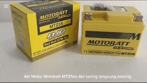 Aki Motor Beat Fi Esp Karbu Vario 110 Supra X 125 Blade NEw Mega Pro Mio M3 G GT J Soul Xeon X ride FINO Motobatt MTZ5S Aki GEL 4.2 AH