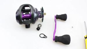 EKFan 110MM Hợp Kim Nhôm Đôi Núm Câu Tay Cầm EVA Baitcasting Tự Làm Các Bộ Phận Cho A/S/D 8*5/7*4mm Lỗ