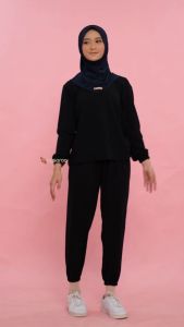 Maysaron Hijab Sport Sheeva Standar Jilbab Instant Kerudung Instant Non Pad Bahan Spandex Jersey HQ