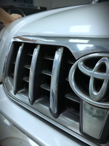 For 2003-2009 Toyota Land Cruiser Prado LC120 J120 Front Grille Trim Stainless Steel Decorative Cover Strip Brushed Exterior Acc