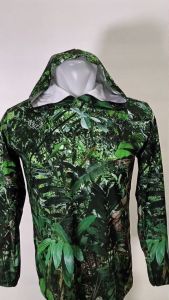 Baju Camo Kaos Hoodie Berburu motif RCP13 Natural Camo Lengan Panjang Berkerudung bahan Premium