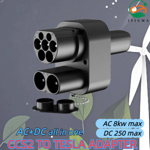 Isigma DC 400A CCS2 to Tesla EV Charging Adapter AC 32A CCS2 Combo for Tesla Convertor for Car Charger Fit for Tesla Model 3/X/Y