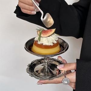 Stainless Steel Royal Style Dessert and Ice Cream Bowl Photography Prop