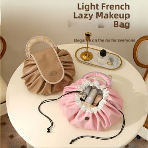 French Style Portable Large Capacity Makeup Storage Bag
