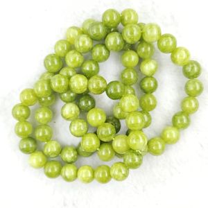 5440# 橄榄石High Quality Peridot（财富 Wealth，希望 Hope）优化橄榄石手链手串 Peridot Bracelet 天然水晶手链 Natural Crystal Bracelet 天然橄榄石