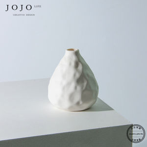 Simple Modern Ceramic Flower Vase Dry Flower Decorative Piece for Living Room Homestay Style Home Decoration Unique Shape