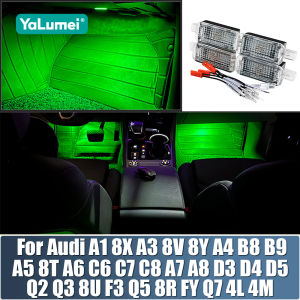 For Audi A1 8X A3 8V 8Y A4 B8 B9 A5 8T A6 C6 C7 C8 A7 A8 D3 D4 D5 Q2 Q3 8U F3 Q5 8R FY Q7 4L 4M Car Footwell Lights Accessories