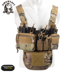 SINAIRSOFT ของใช้ในการที่แขวนหน้าอกเสื้อกั๊กกันน้ำและการจัดเก็บ D3CR